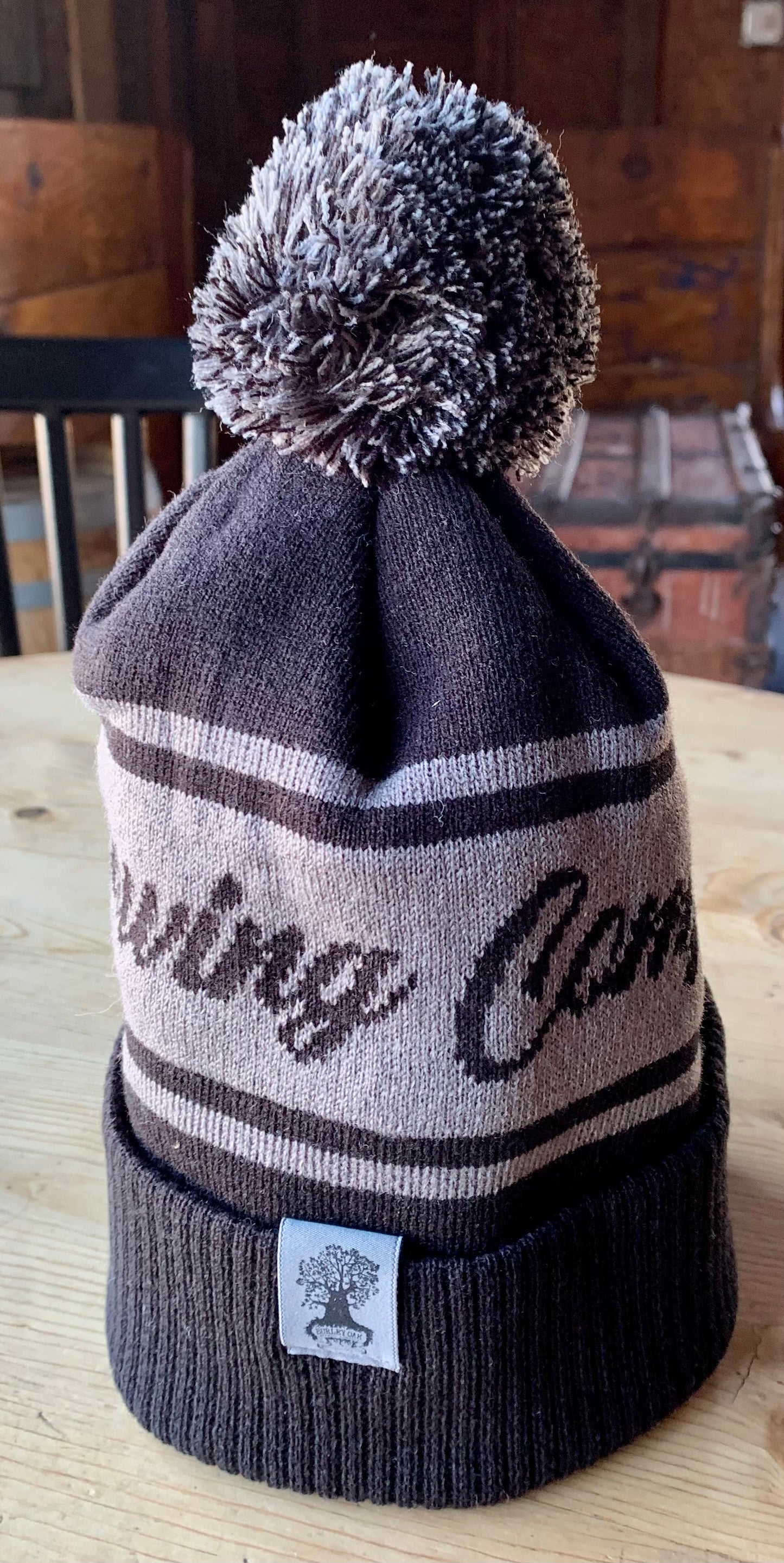 Burley Oak Black Pom Pom Beanie