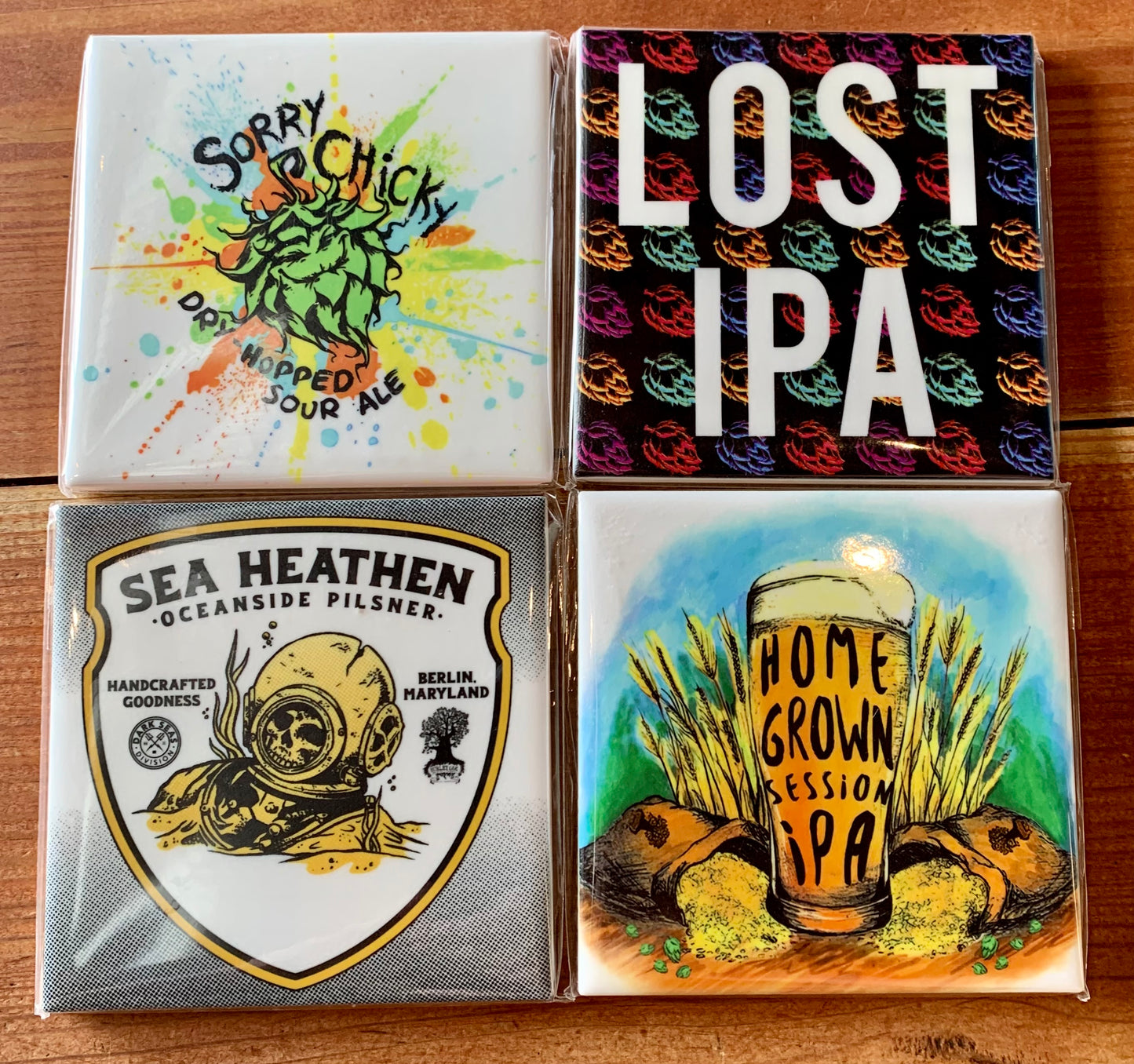 Can Label Cork Back Ceramic Coasters