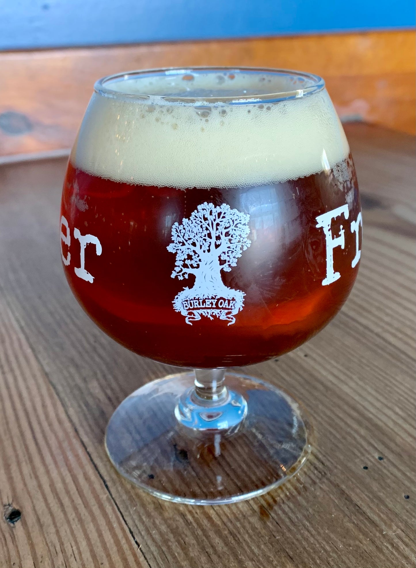 Burley Oak Fresh Local Beer Snifter