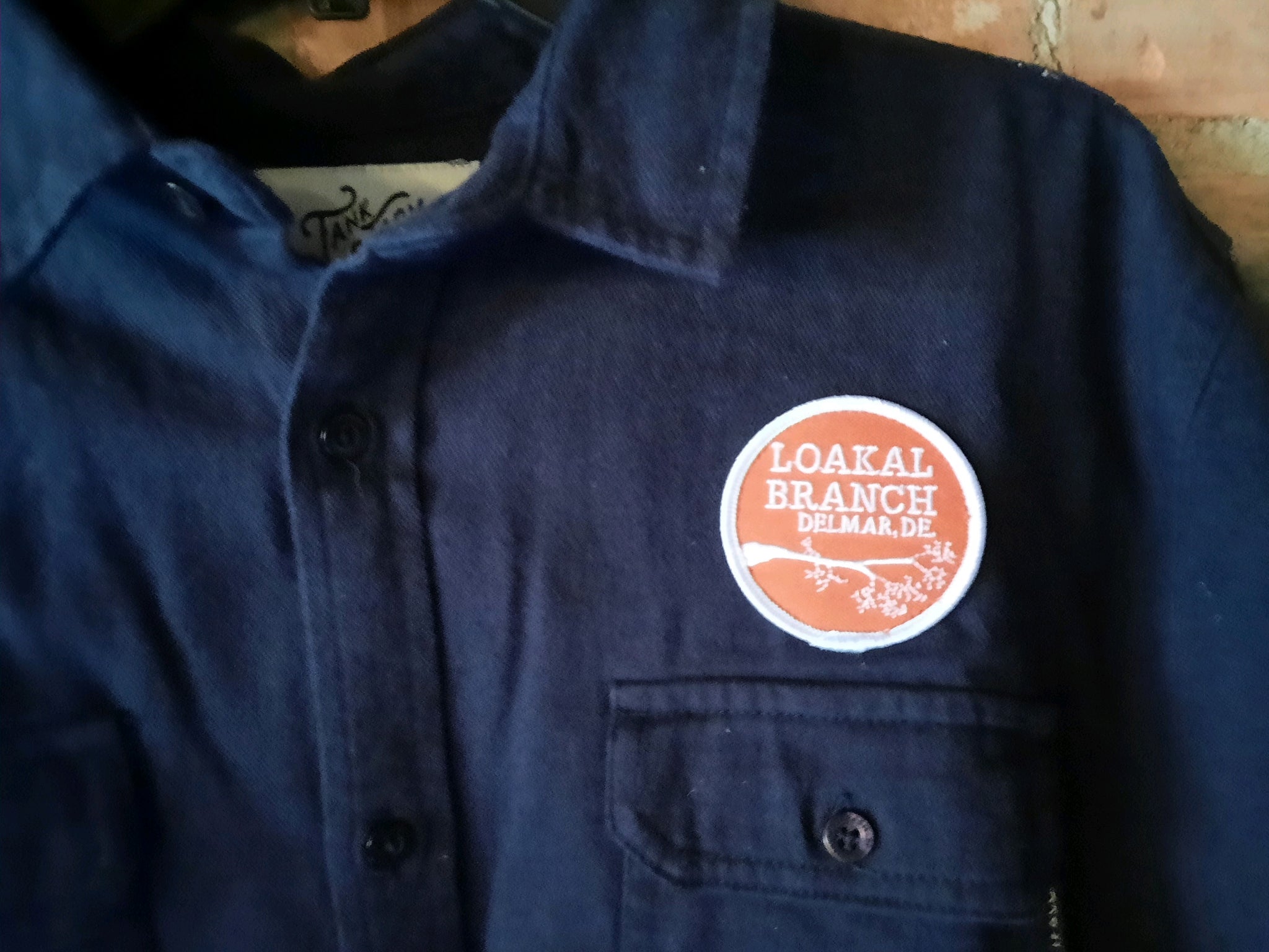 Loakal Branch Blue Flannel Shirt with Patch