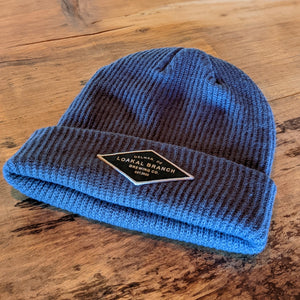 Blue Beanie with Patch